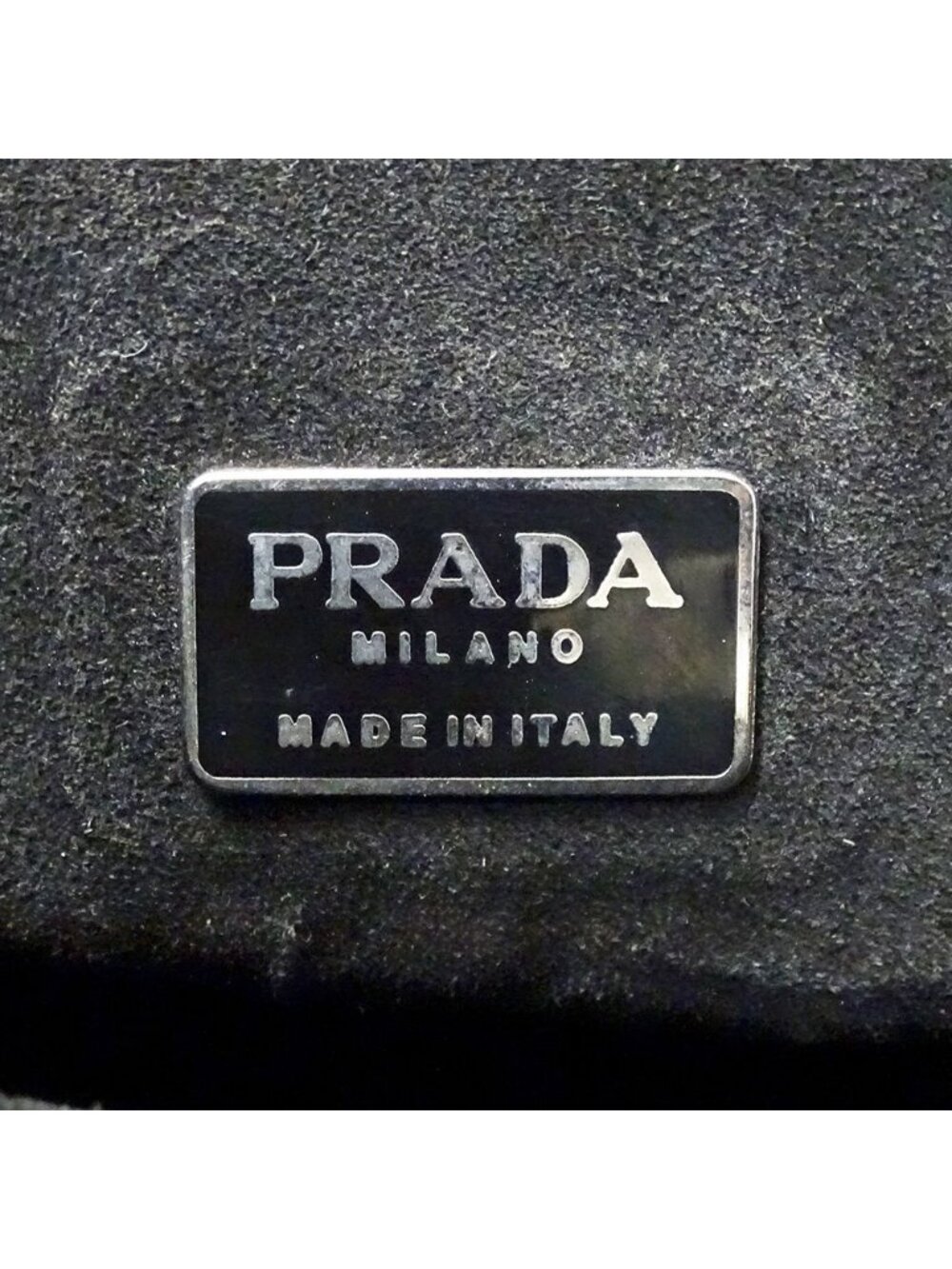 Prada Tote Leather Black Flower - Picture 6 of 13